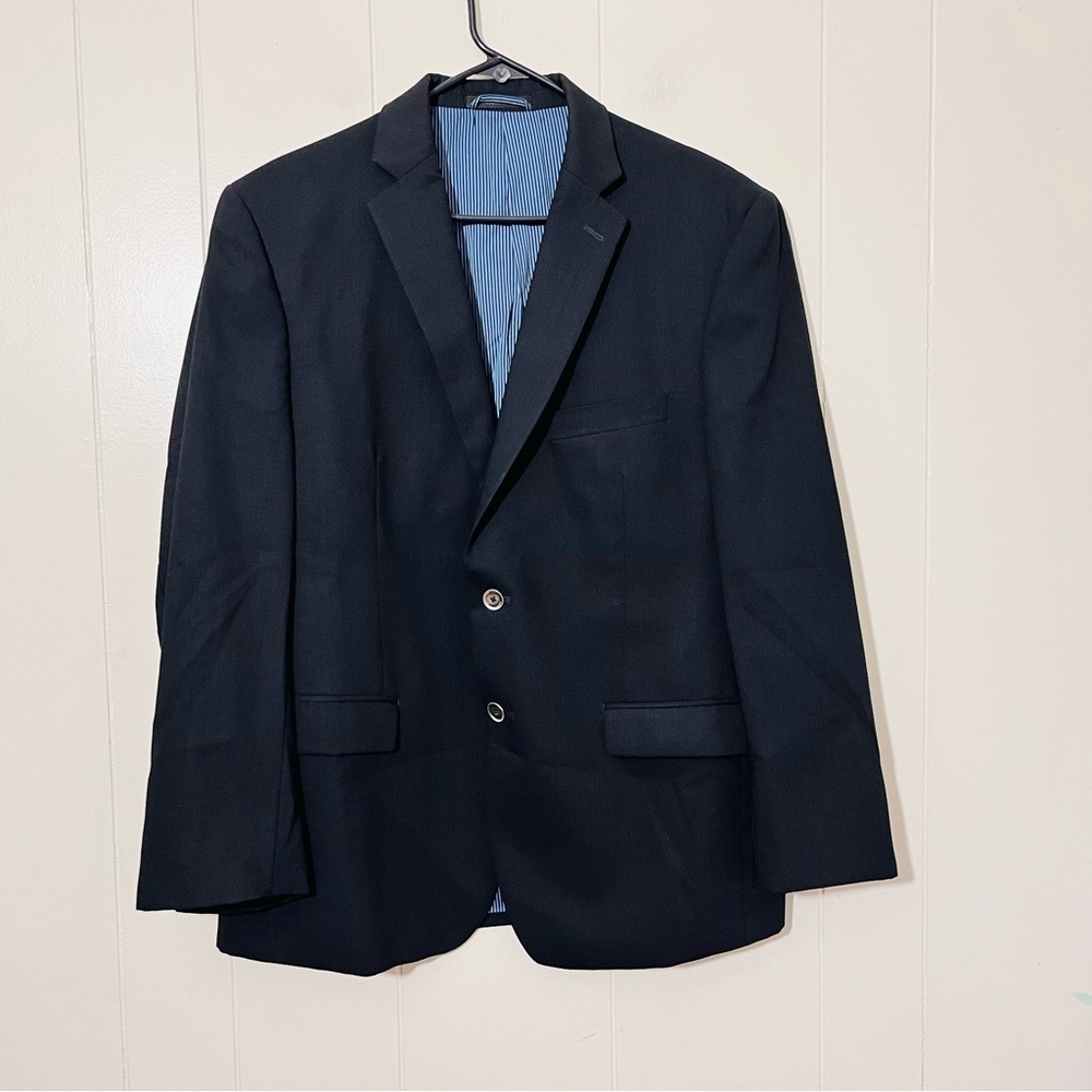 Calvin Klein Blazer Mens  Wool Blend Black Size 42s